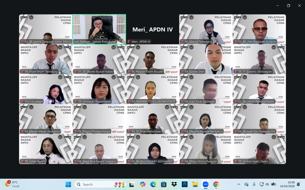 Sekda Sulsel Bekali CPNS dengan Nilai ASN dan Arah Baru UU ASN 2023