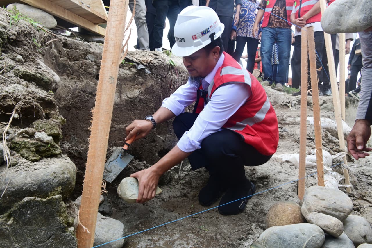 Groundbreaking Paket 4 MYP Irigasi, Gubernur Sulsel Dongkrak Produktivitas Pertanian di Luwu Raya