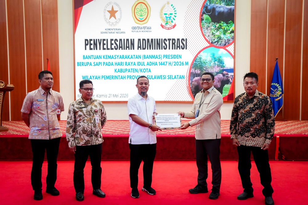 Presiden Prabowo Salurkan 25 Ekor Sapi Kurban untuk Sulsel, Gubernur Andi Sudirman: Untuk Warga Membutuhkan 