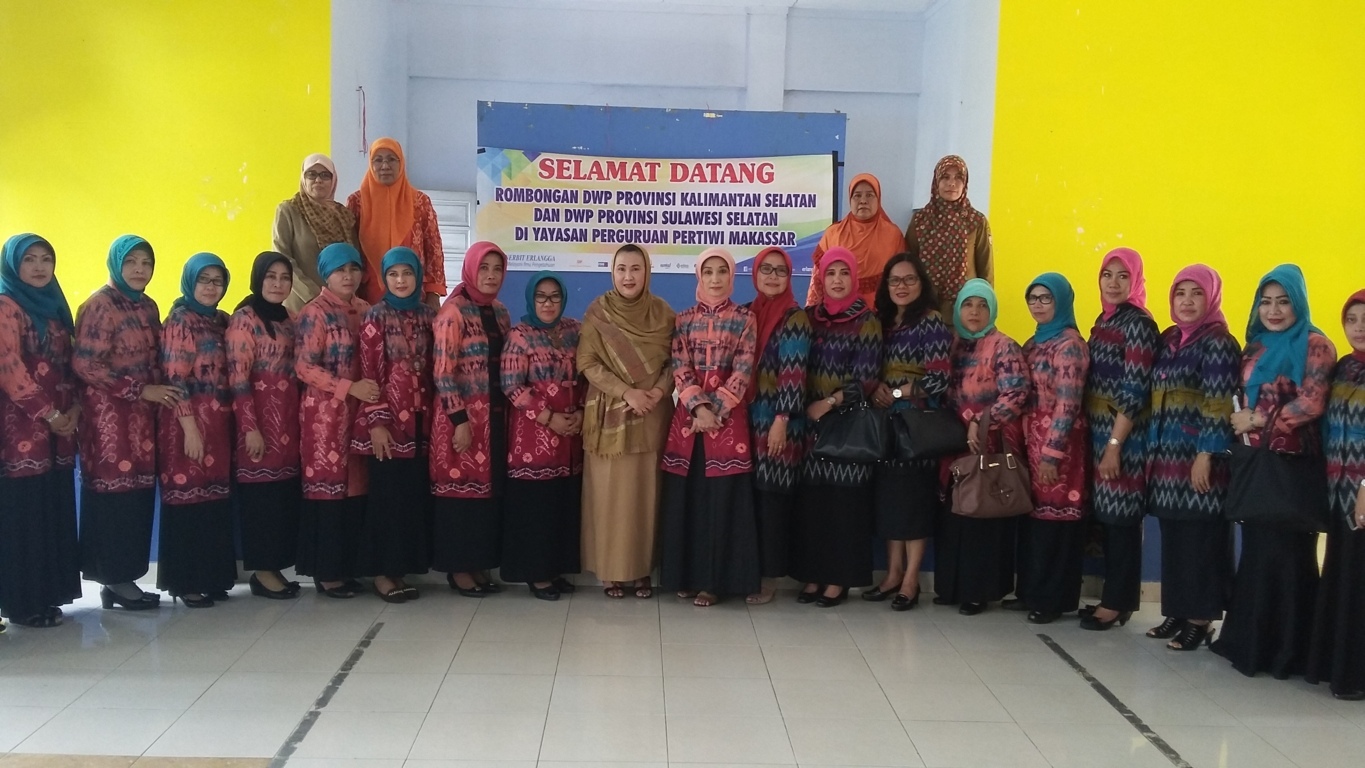 Kunjungan Kerja DWP Provinsi Kalimantan Selatan ke DWP Prov Sulsel
