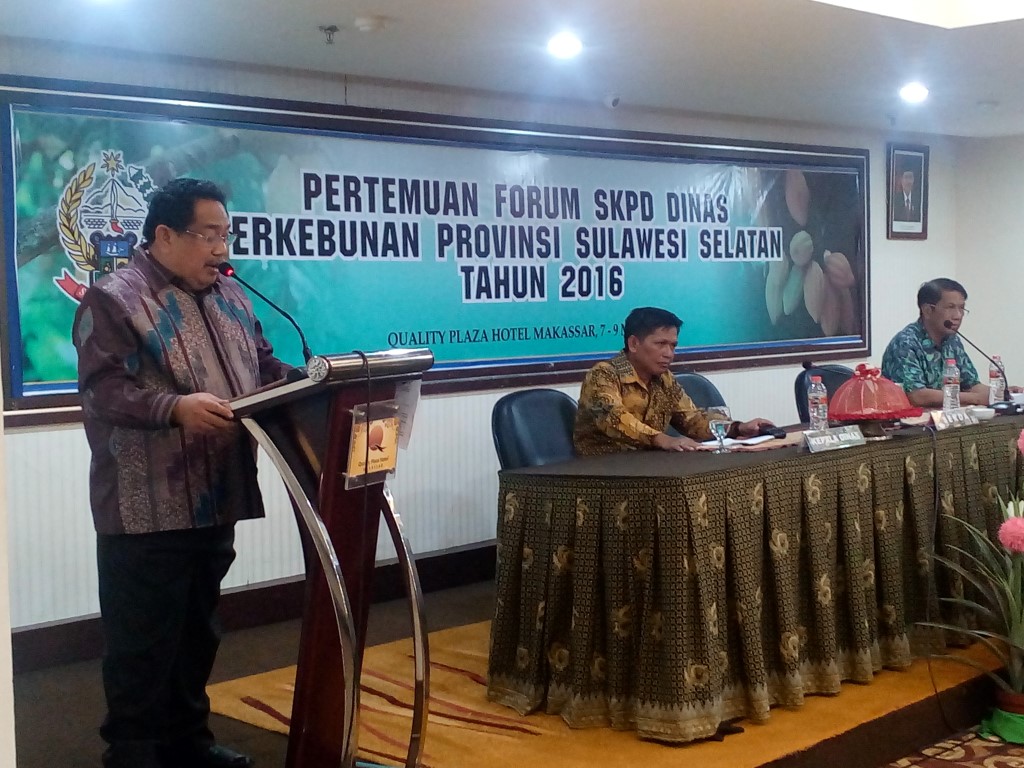 Forum SKPD Program dan Kegiatan Dinas Perkebunan Prov Sulsel Tahun 2016