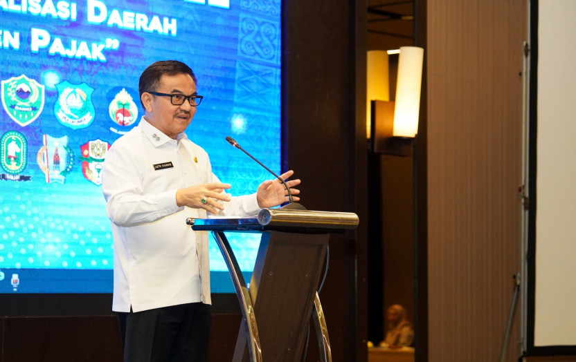 HLM TP2DD Sulsel 2025 Resmi Dibuka, Sekprov Jufri Rahman Dorong Optimalisasi Opsen Pajak 