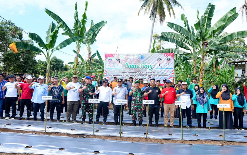 Launching Kebun MBG Terintegrasi, Gubernur Sulsel: SPPG Wajib Serap Pangan Lokal