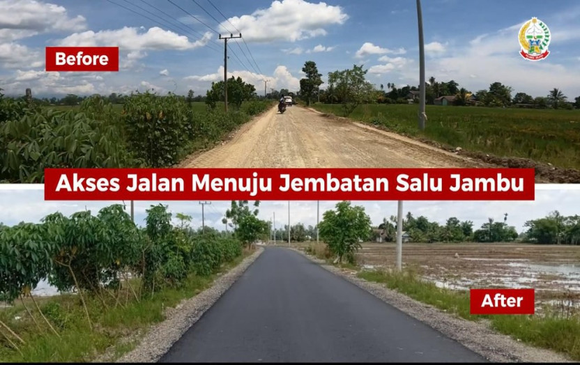 Bankeu Pemprov Sulsel untuk Ruas Jalan Prioritas di Luwu Rampung 100 Persen, Jembatan Salu Jambu-Lawawe Tahap Pengerjaan