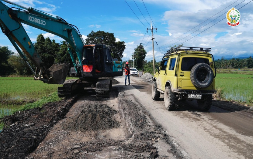 Perbaikan Rekonstruksi Ruas Paleteang–Malimpung–Batas Enrekang, Warga Pinrang Sambut Antusias