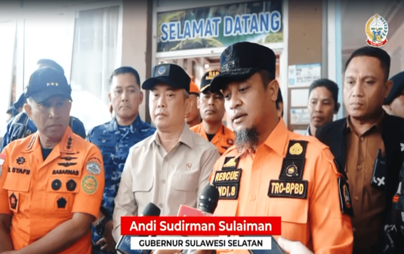 Gubernur Sulsel Tinjau Posko AJU Bersama Menhub dan KaBasarnas: Kita Kerahkan Seluruh Tim Maksimalkan Operasi Pencarian