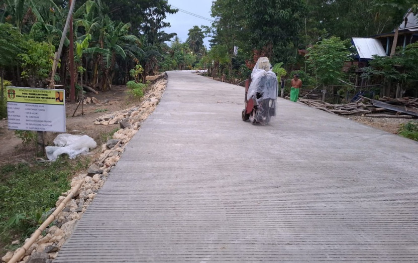 Jalan Desa Balielo Rampung 100 Persen, Pemkab Wajo: Terima Kasih Bapak Gubernur Sulsel