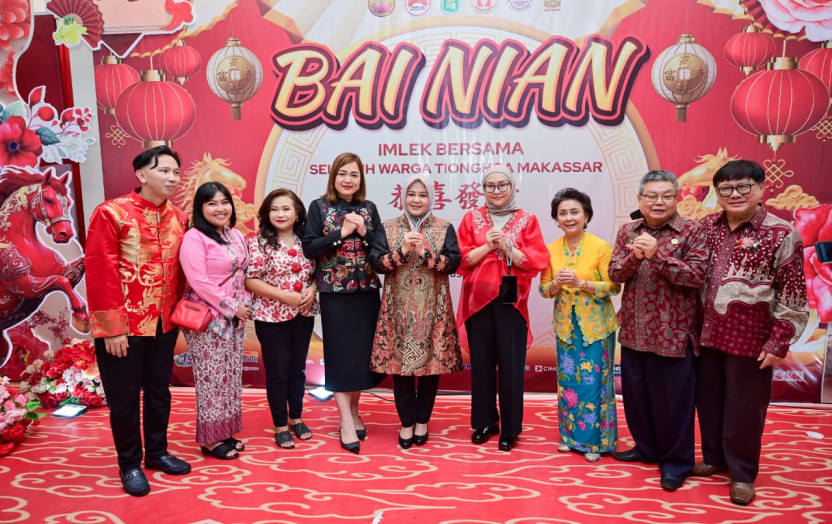 Fatmawati Rusdi Hadiri Perayaan Imlek 2026 di Makassar, Ajak Perkuat Harmoni dan Kebersamaan